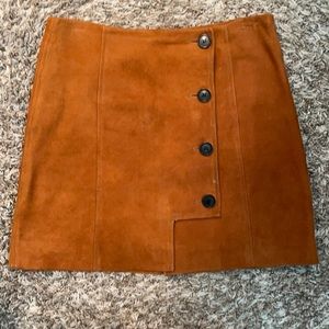 Veronica beard suede skirt, 2